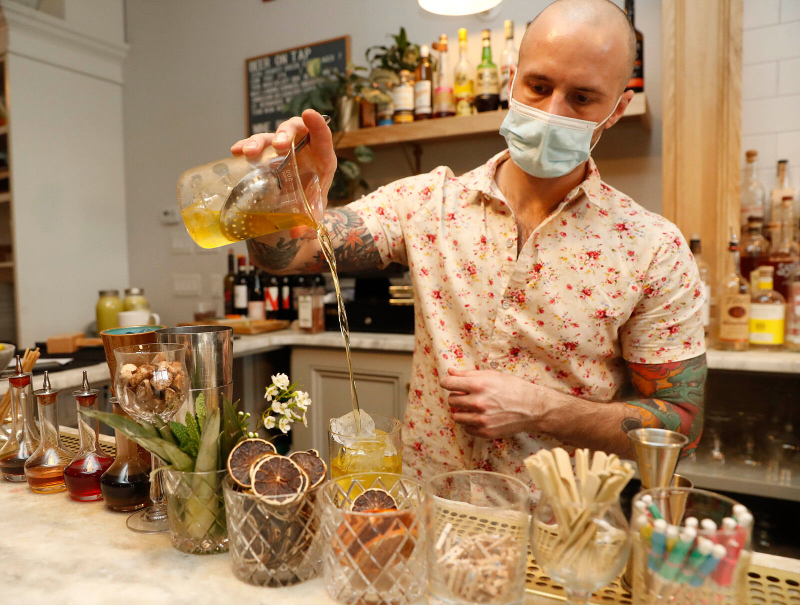Making cocktails